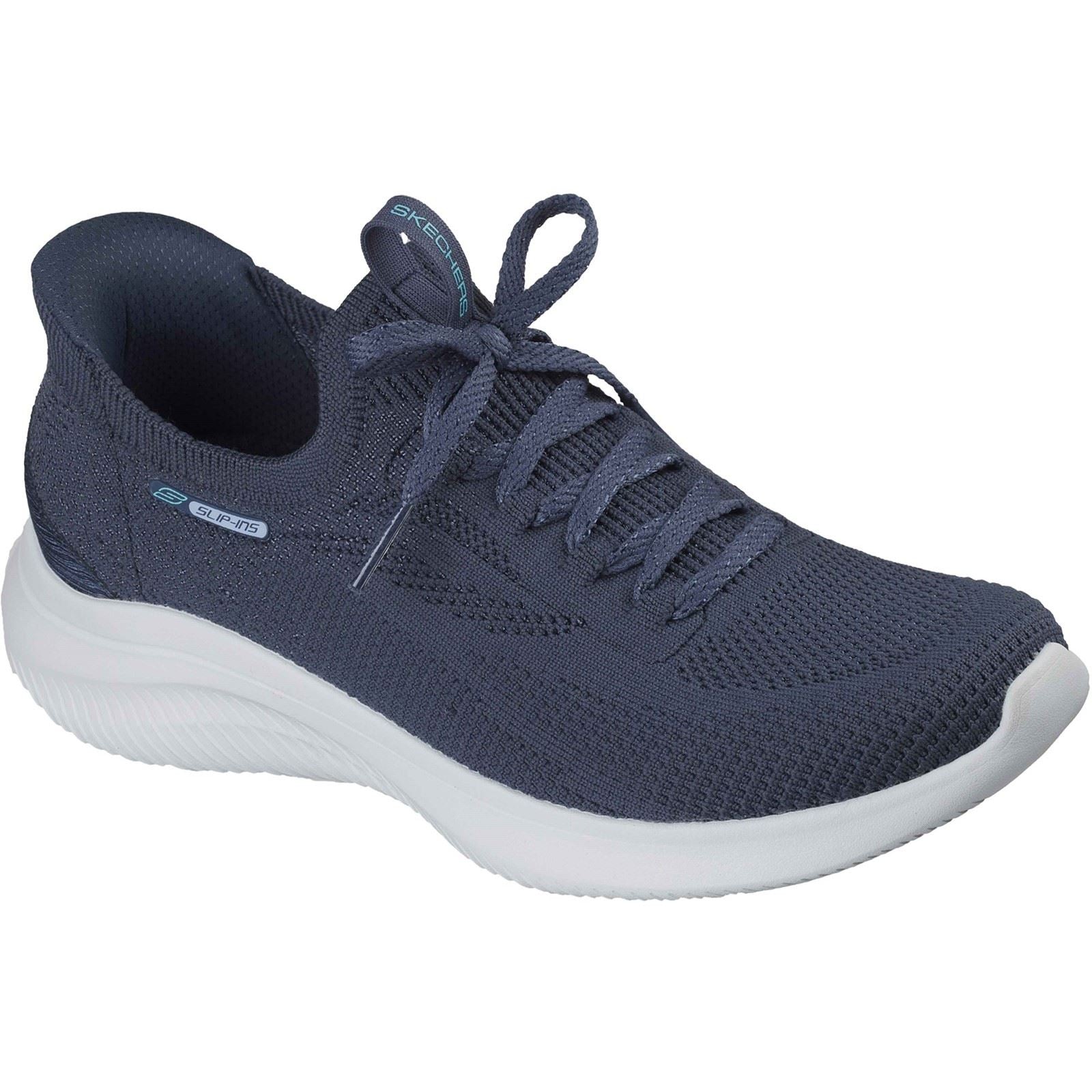 Skechers Ultra Flex 4.0 Baskets Femmes En Textile Navy
