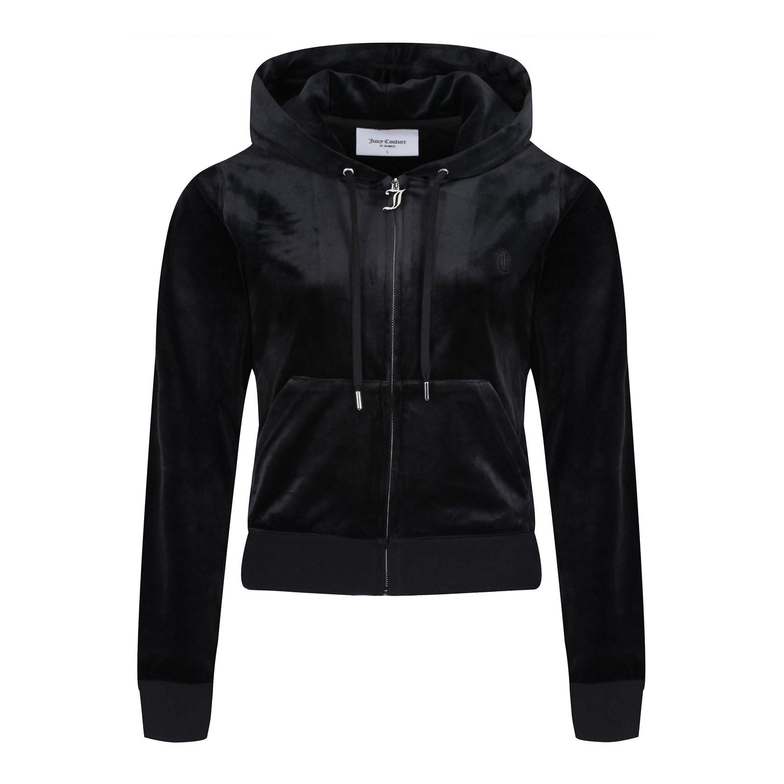 Juicy Couture Robertson Classic Jacket Sweat À Capuche Noir En Polyester Pour Femme
