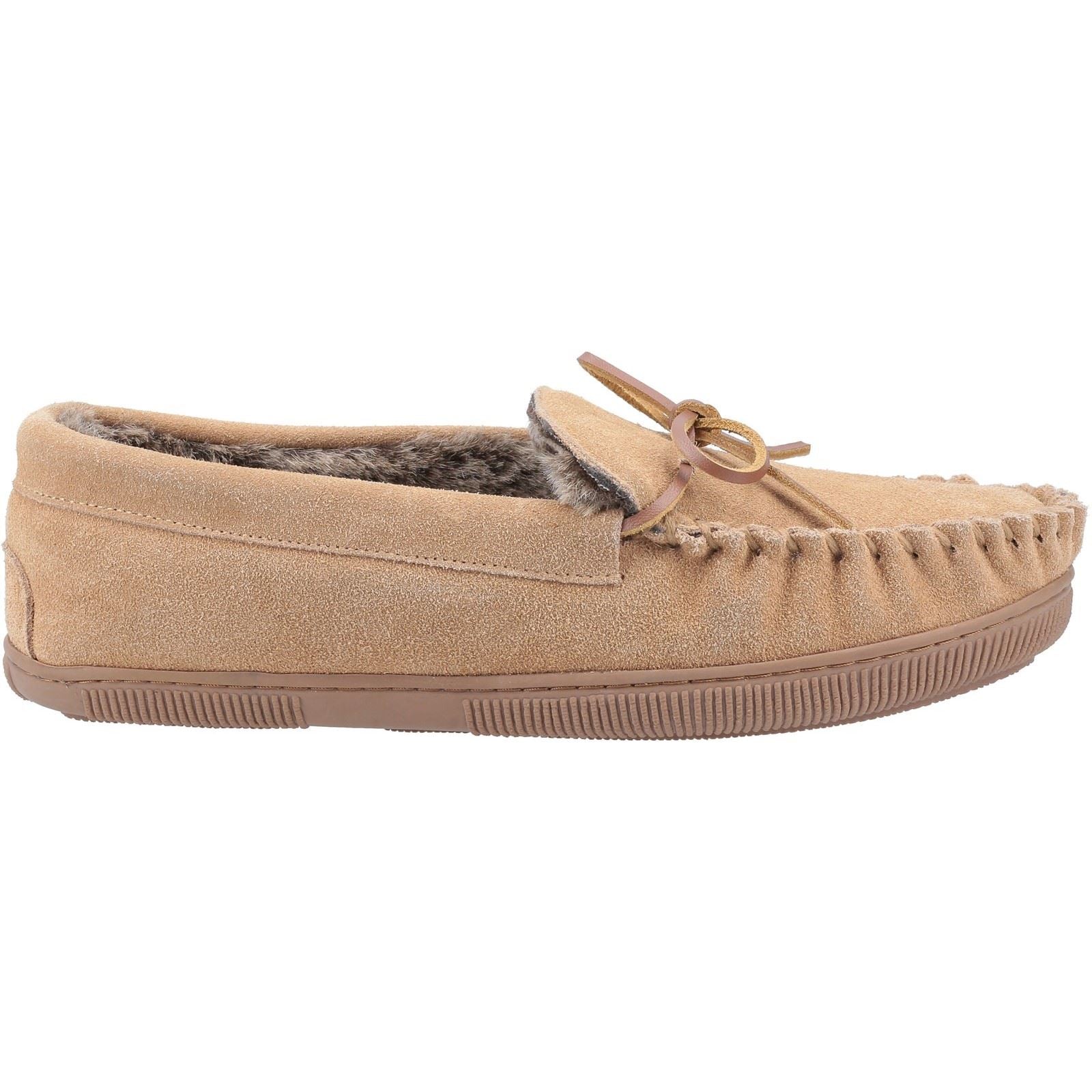Hush Puppies Ace Chaussons Pour Hommes En Daim Couleur Beige
