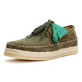 Pompeii Weaver Chaussures À Lacets Vertes Pour Hommes En Daim