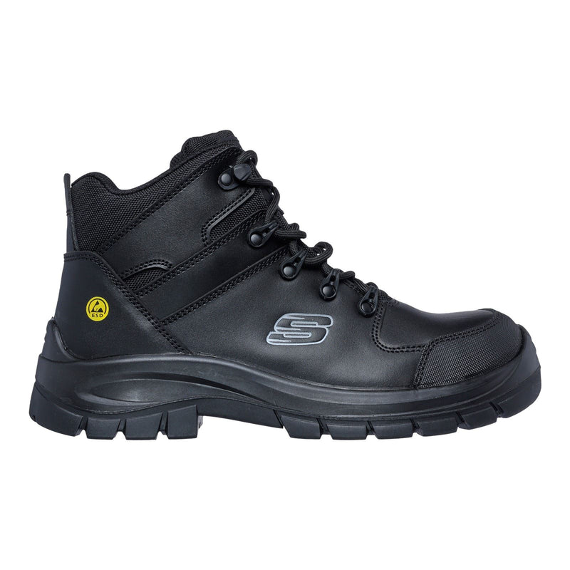 Skechers Workwear Trophus Kilram Bottes De Sécurité En Cuir Pour Hommes Noires