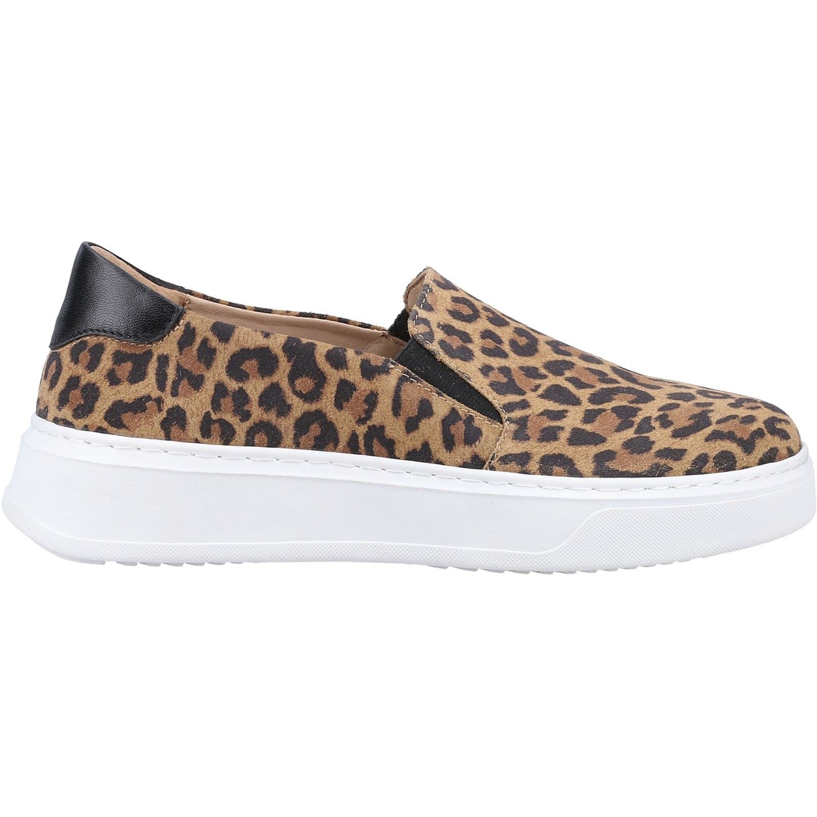 Hush Puppies Corinne Baskets Léopard En Cuir Pour Femmes
