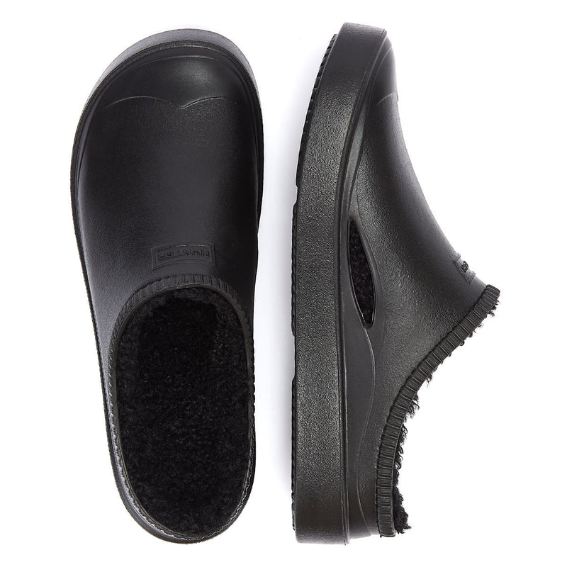 Hunter Sabots Noirs À Fleurs Doublés