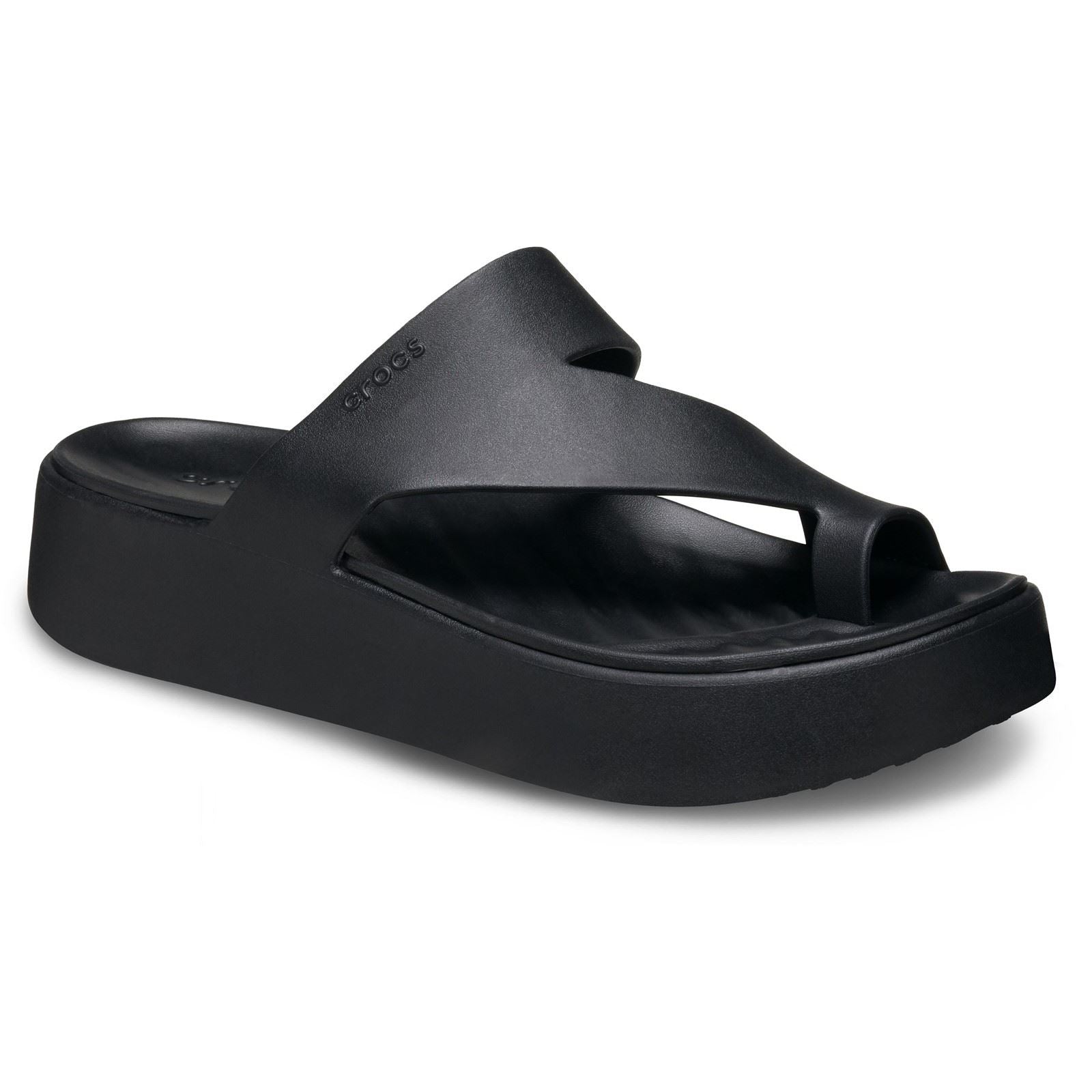 Crocs Getaway Platform Sandales Noires Pour Femme En Thermoplastique