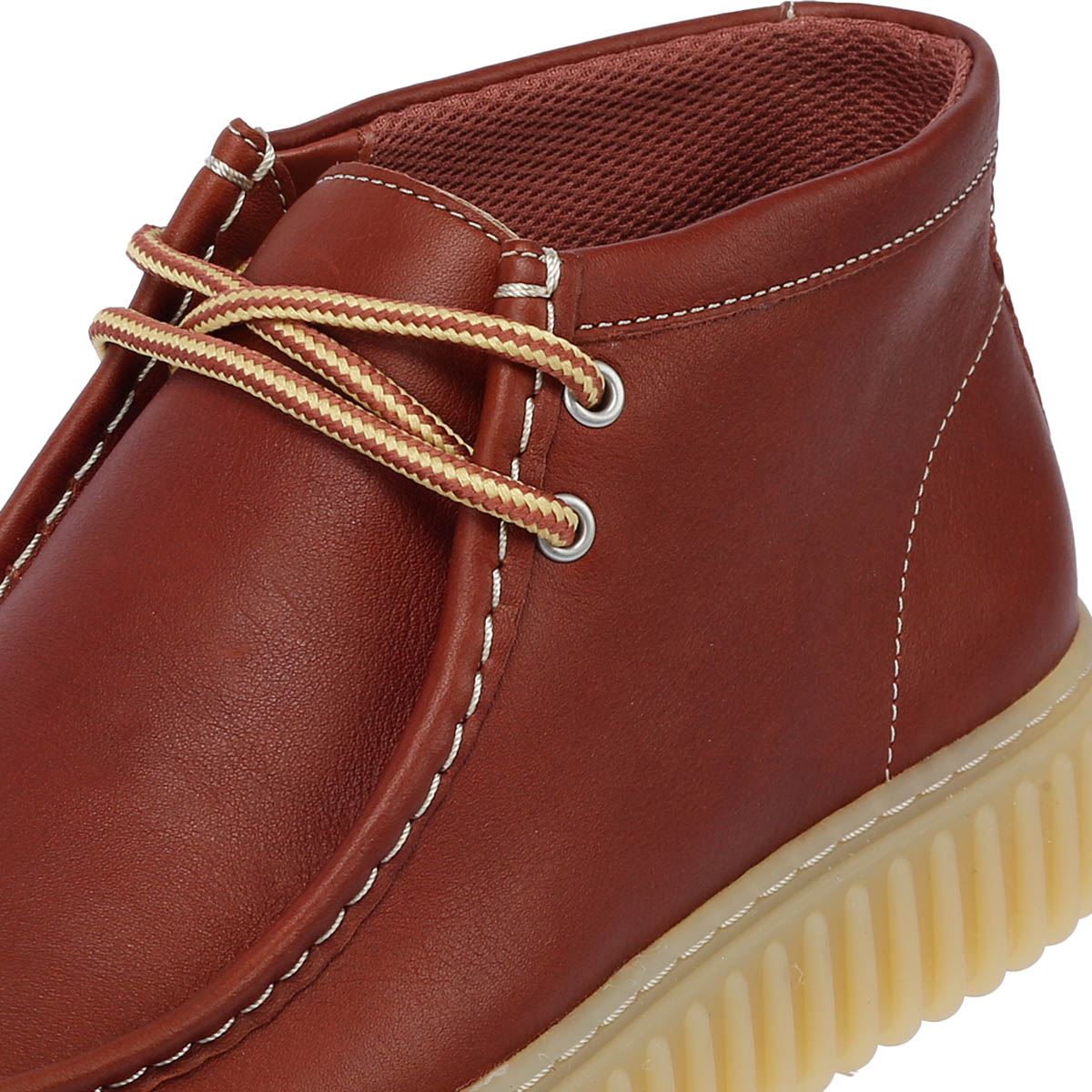 Clarks Main Torhill Hi Bottes Hommes En Cuir Marron
