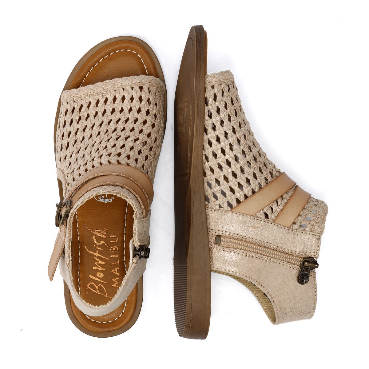 Blowfish Malibu Dream Sandales Dorées Pour Femmes
