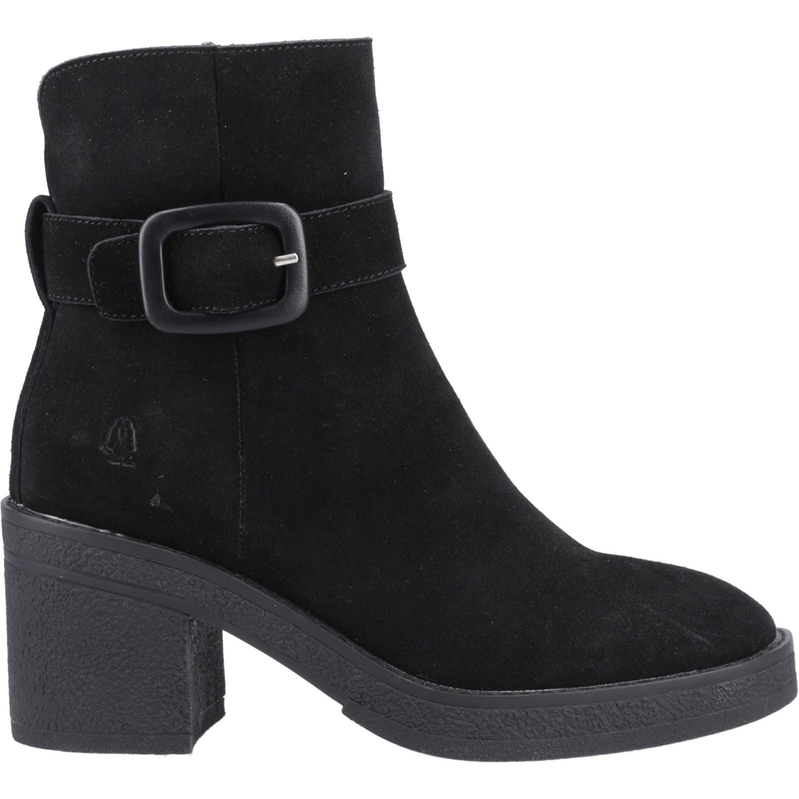 Hush Puppies Fearne Femmes Suède Bottines Noires À Talons