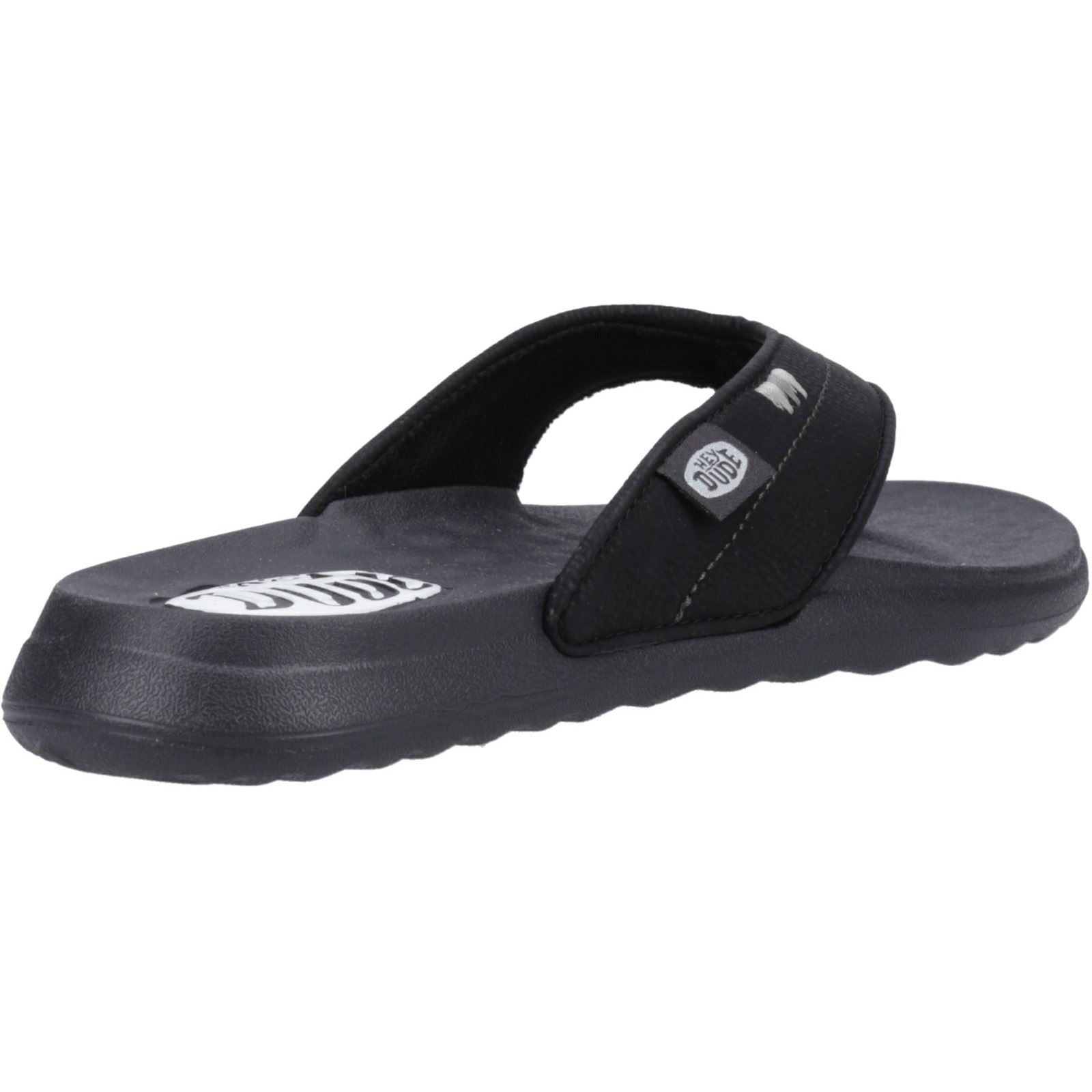 HEYDUDE Christi Flip Classic Sandales Noires Pour Femmes