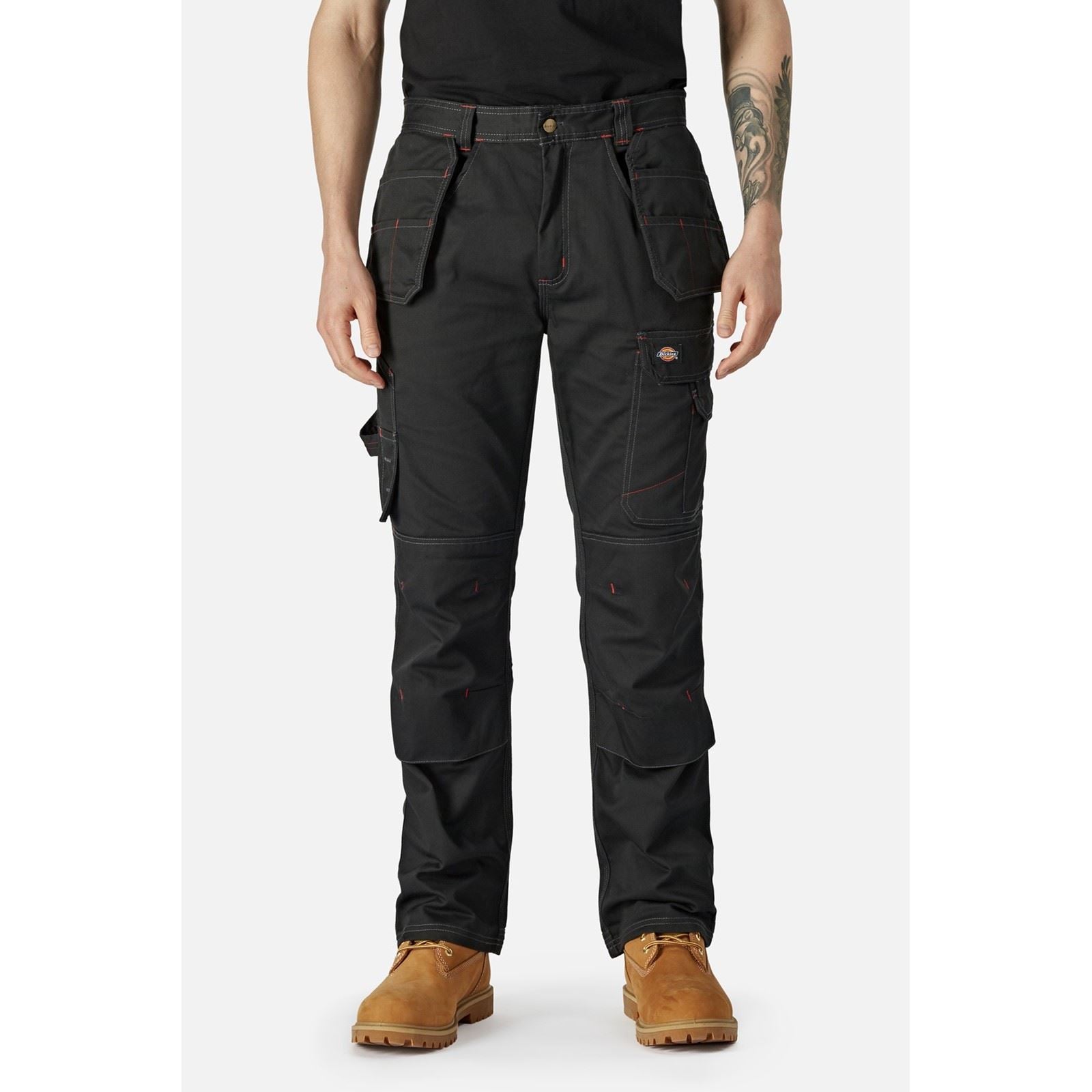 Dickies Redhawk Pro Pantalons De Plein Air Pour Hommes En Polyester Noirs
