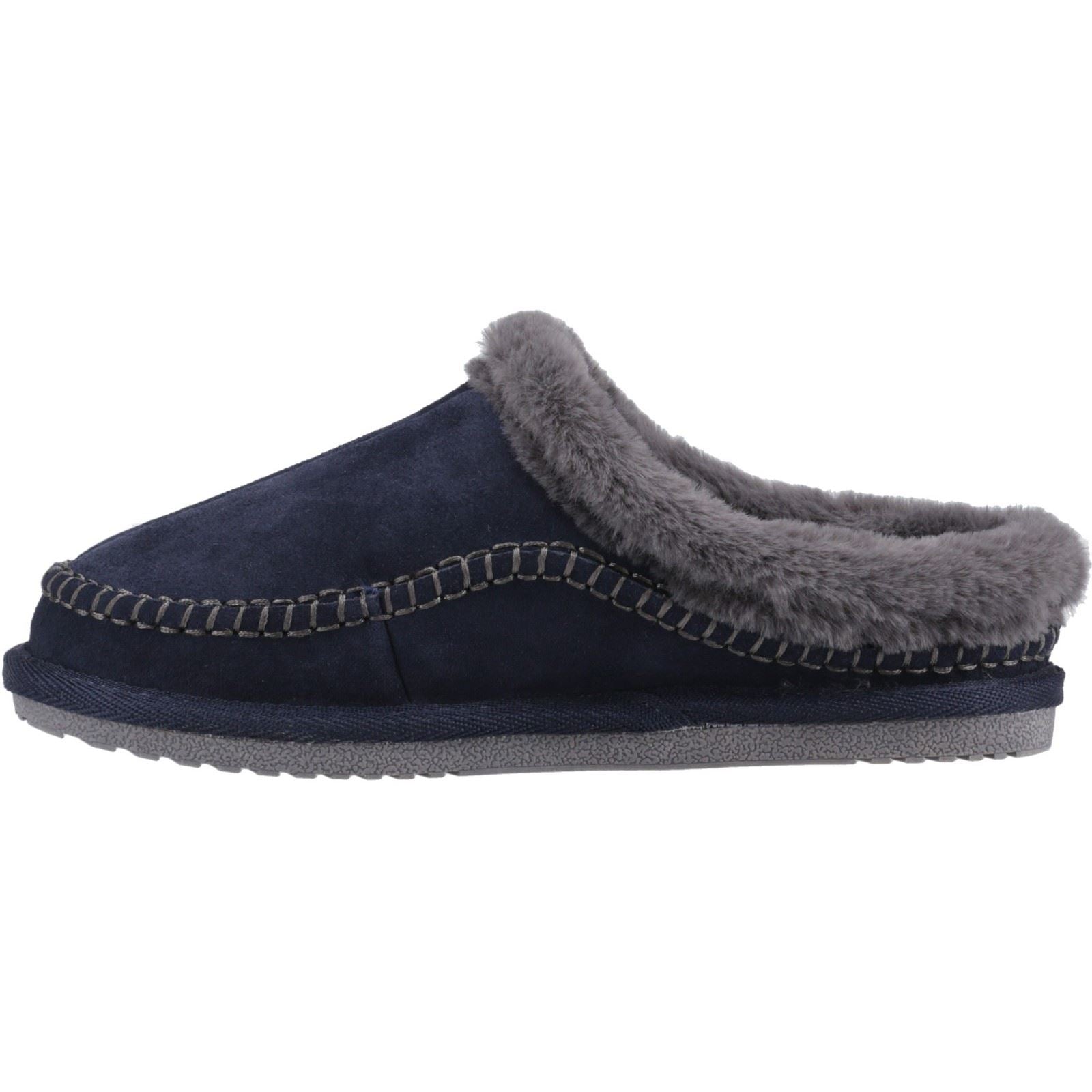 Hush Puppies Anika Chaussons Pour Femme En Suède Marine