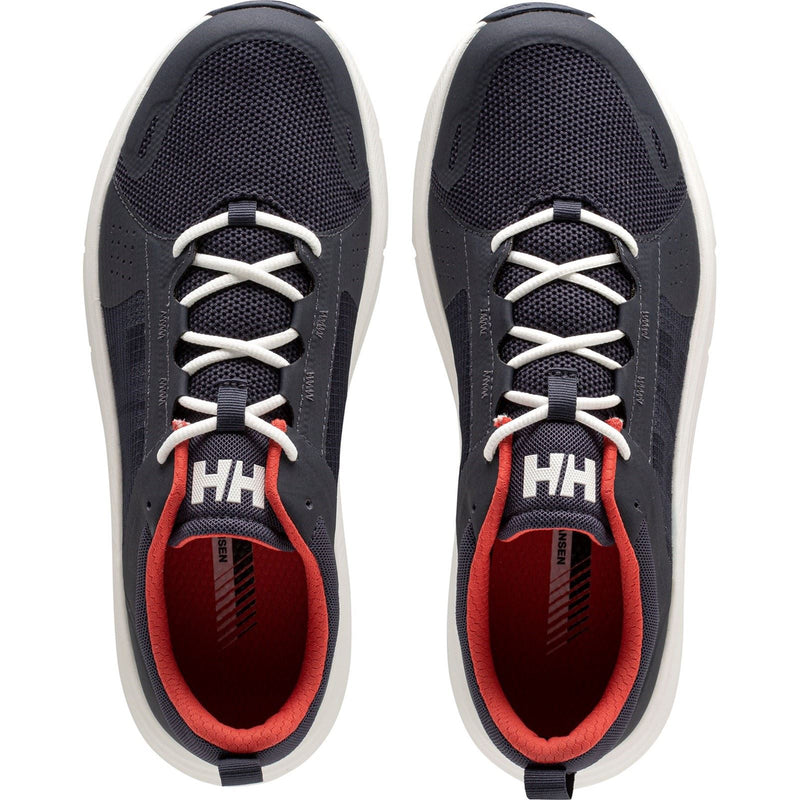 Helly Hansen Sport AHIGA EVO 5 Baskets En Polyester Pour Hommes Bleu Marine/Rouge Alerte