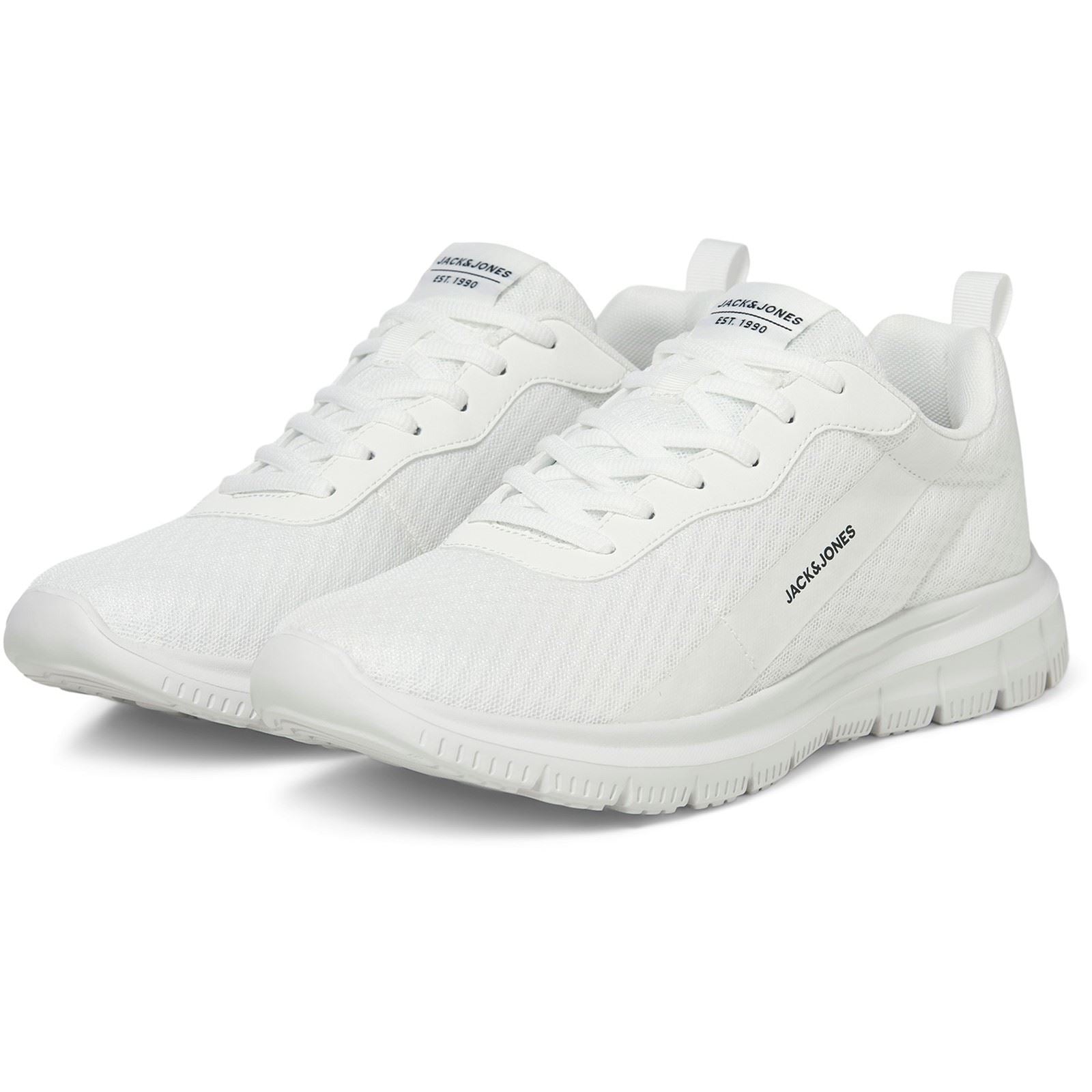 Jack & Jones Taylor Mesh Sneakers Pour Hommes En Polyuréthane Blanc Brillant