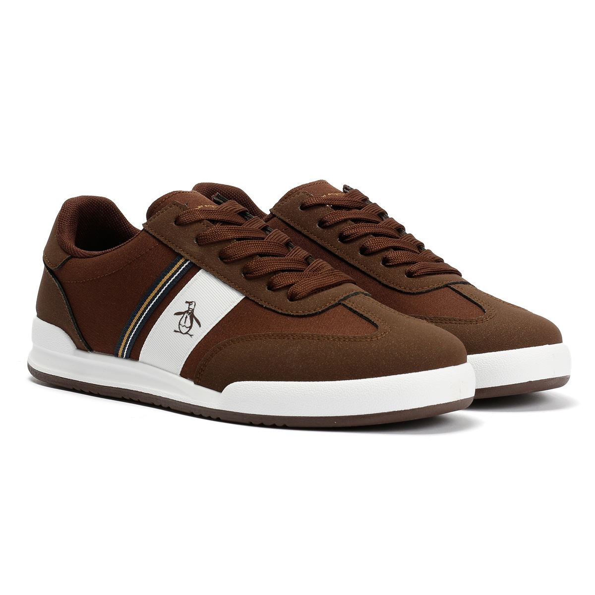 Penguin Gaz Baskets Brunes Pour Hommes