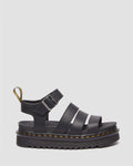 Dr. Martens Blaire Athena Sandales Noires Pour Femmes En Cuir