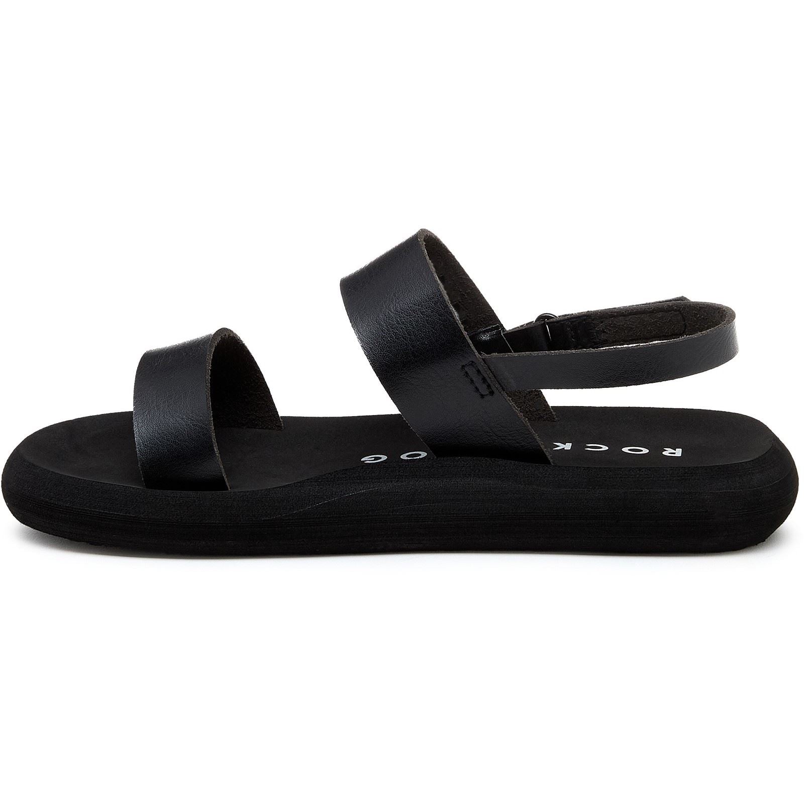 Rocket Dog Sunshine Sandales Noires Pour Femmes En Textile