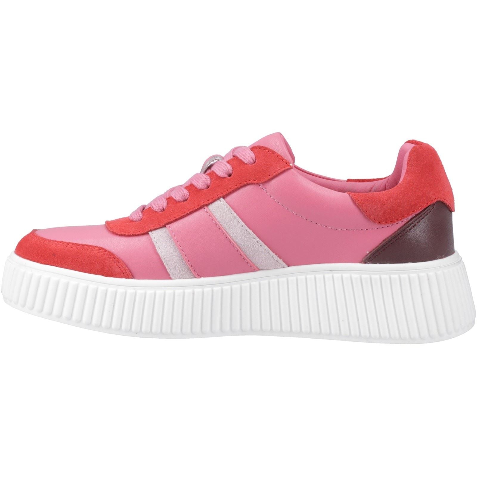 Hush Puppies Holly Chaussures De Sport Pour Femmes En Suède Fuchsia