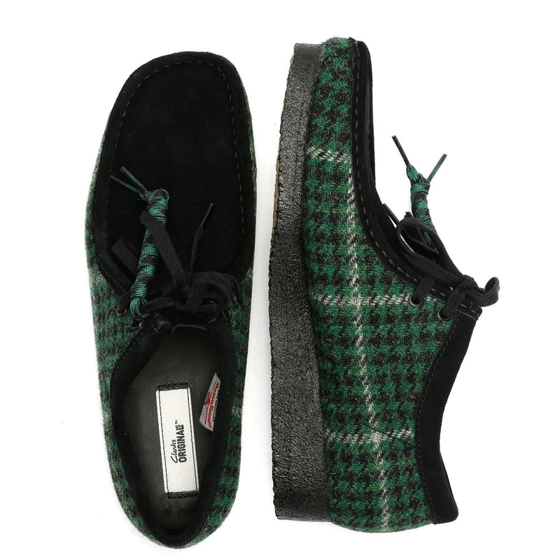 Clarks Originals Wallabee Chaussures Hommes En Textile Vert