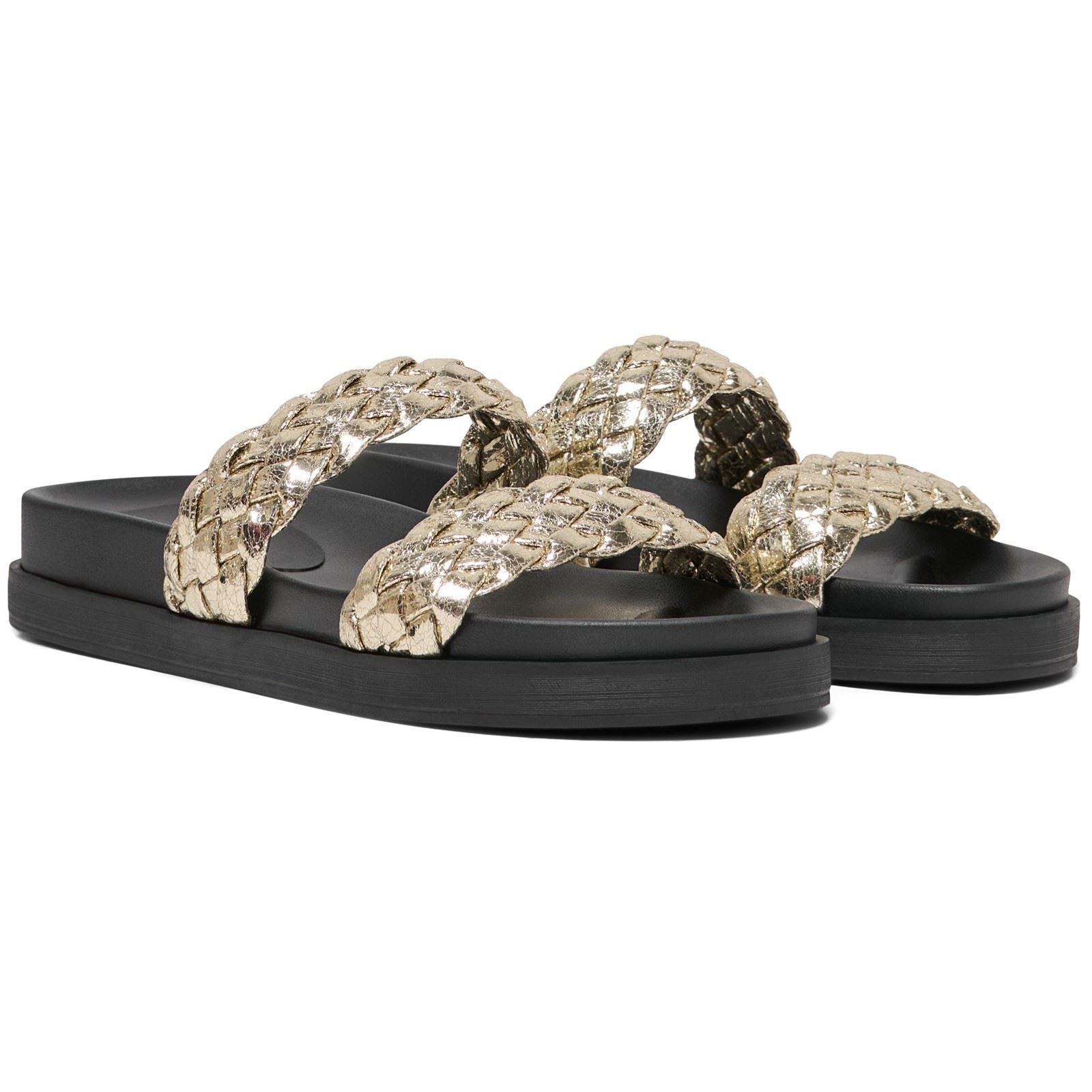 ONLY MINNIE 16 Sandales Pour Femmes En Synthétique Doré