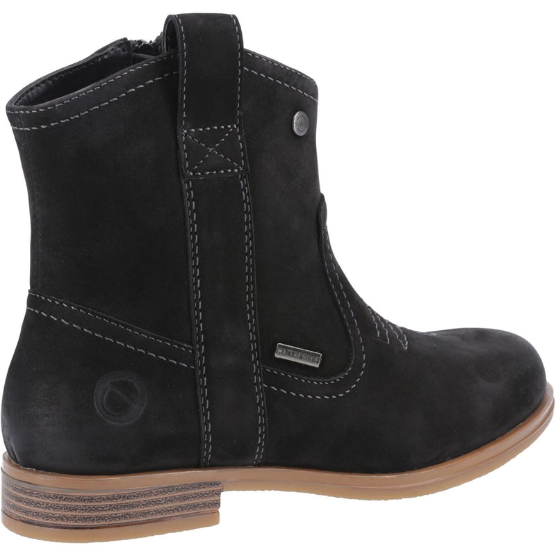 Cotswold Signet Bottes Noires En Cuir Pour Femmes