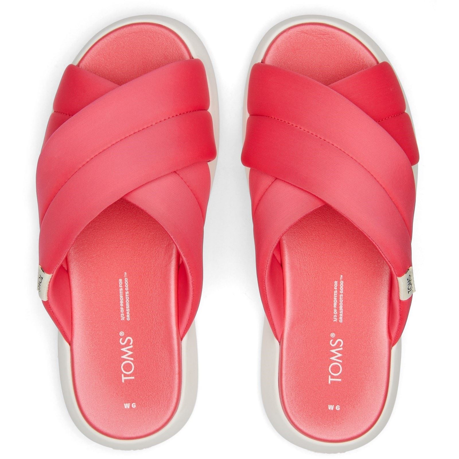 TOMS Alpargata Mallow Crossover Tongs Roses Pour Femmes En Mélange De Polyester