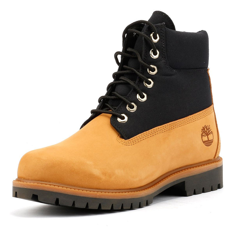 Timberland 6 Inch Premium Workwear II Chaussures Jaunes En Cuir Pour Homme