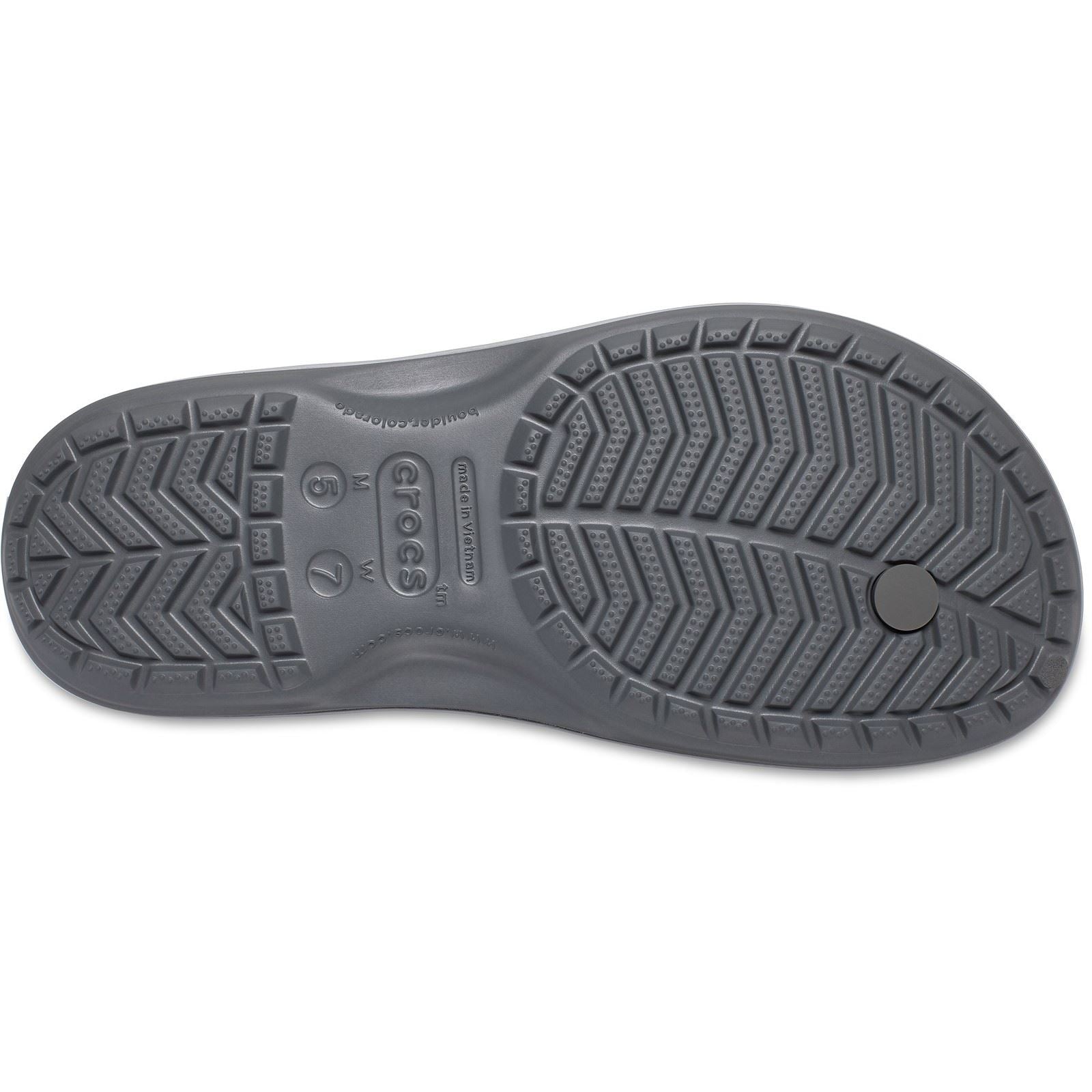 Crocs Crocband Flip Tongs En Thermoplastique Pour Hommes Gris Ardoise/Fumée