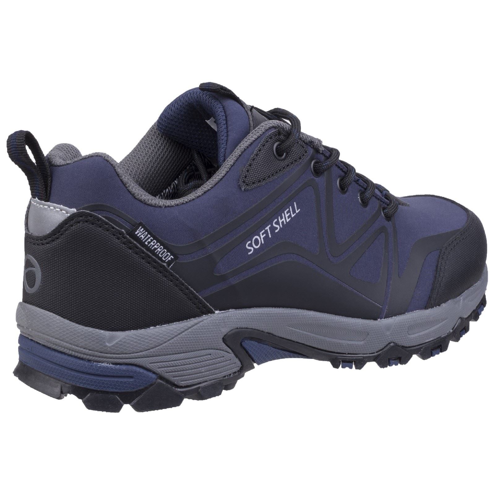 Cotswold Abbeydale Low Bottes De Randonnée Pour Hommes En Synthétique Bleu/Noir/Gris