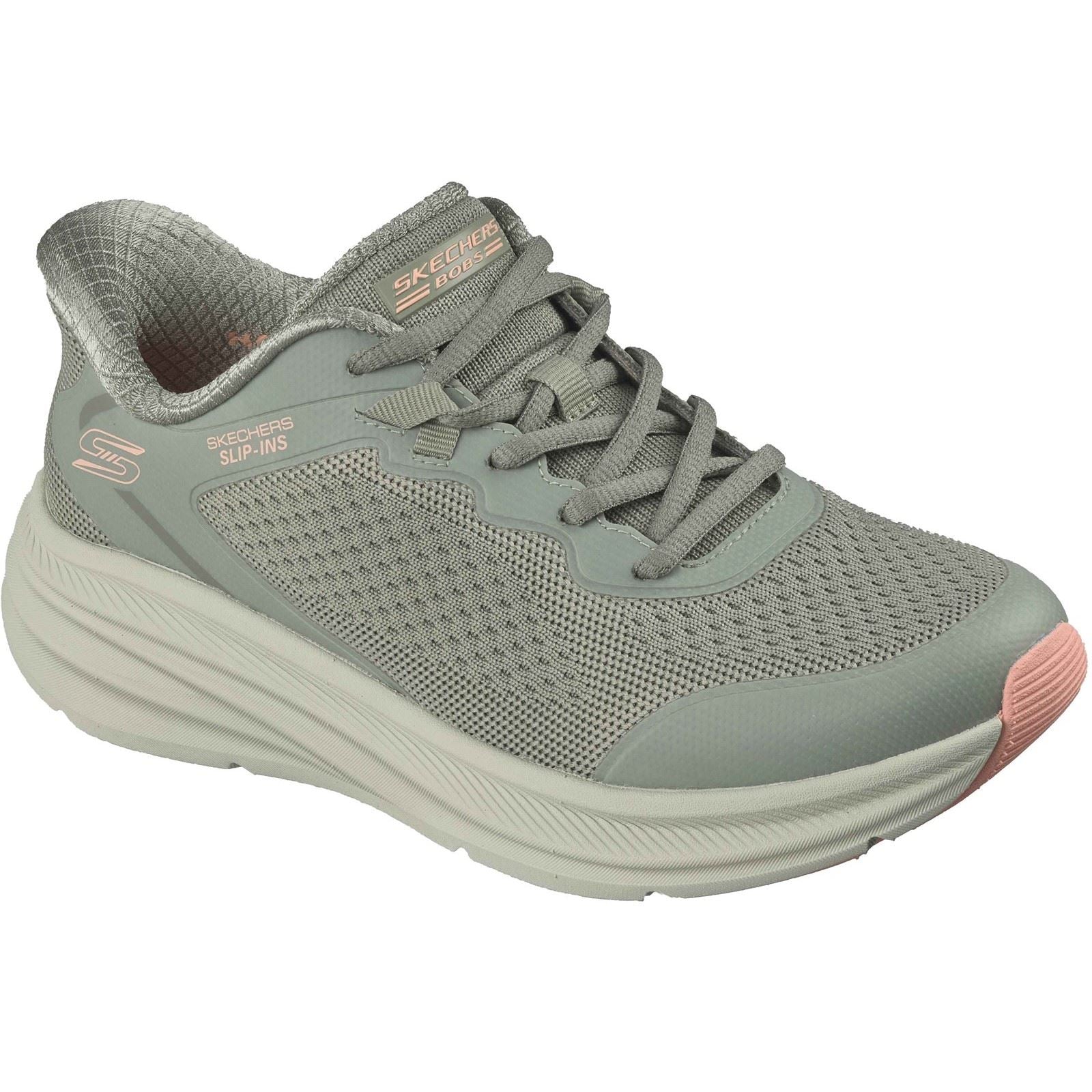 Skechers BOBS Skillz Baskets Olive Femme Textile