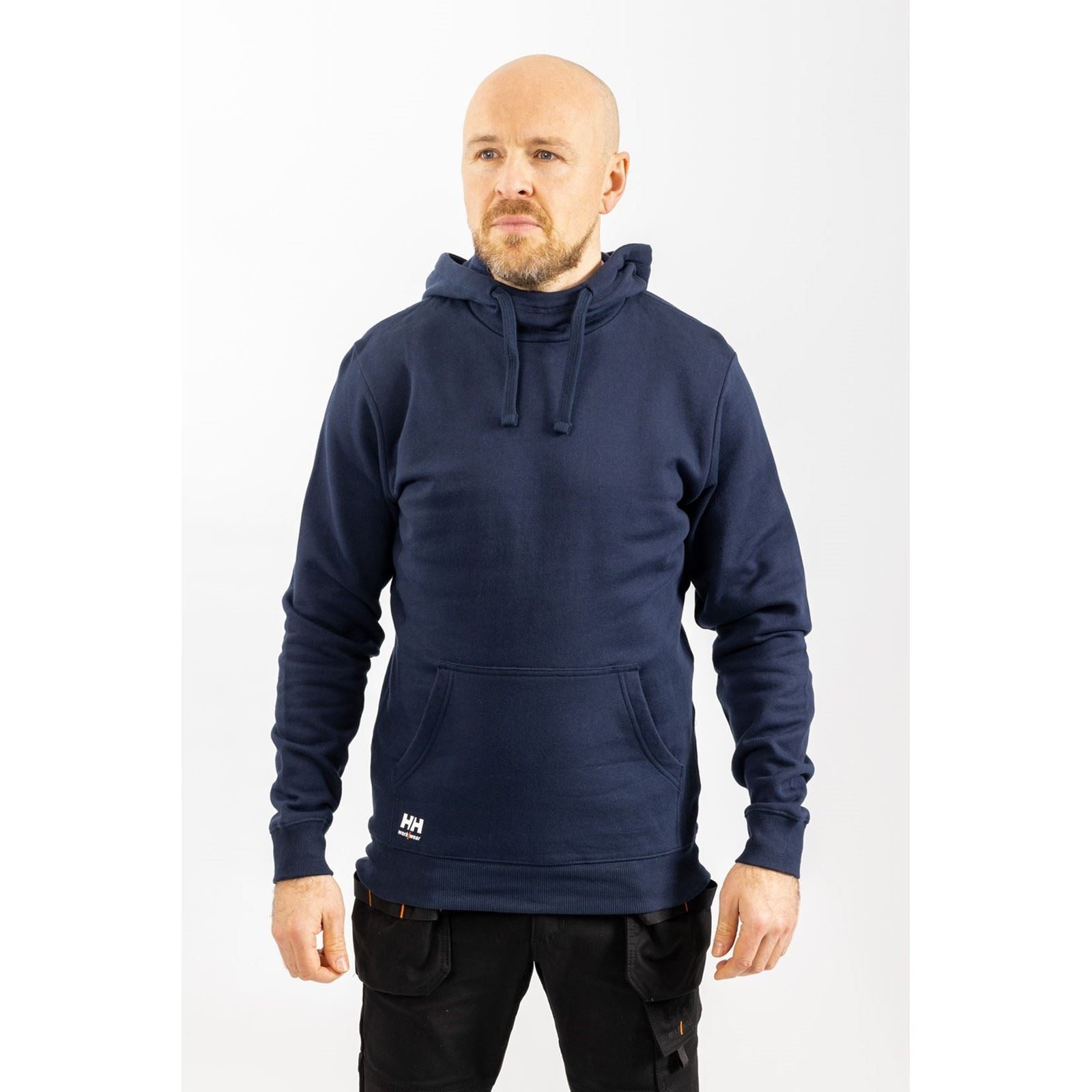 Helly Hansen Workwear Manchester Sweat À Capuche Bleu En Coton Pour Homme