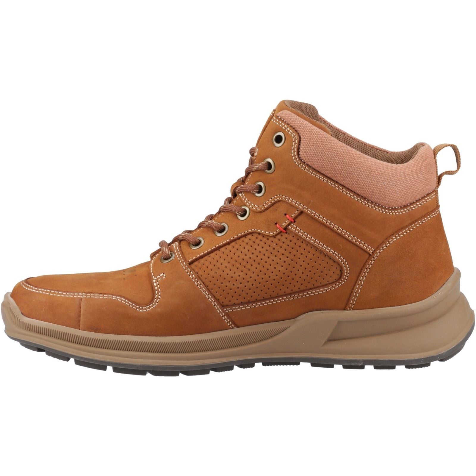 Hush Puppies Arnie Bottes En Cuir Marron Pour Homme