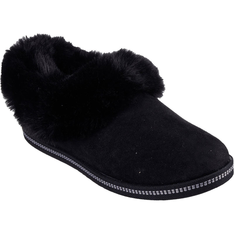 Skechers Cozy Campfire Winter Nights Chaussons Noirs Pour Femmes En Polyester