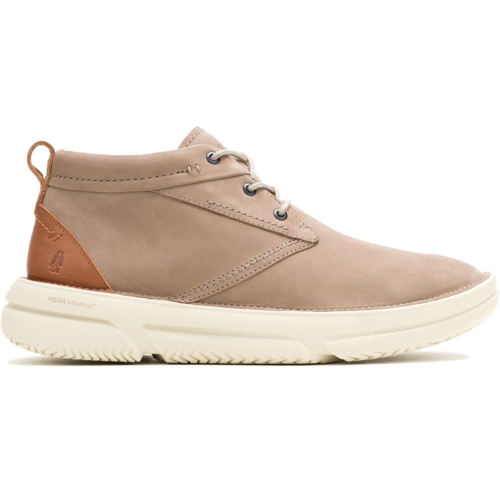 Hush Puppies Baylor Bottes En Cuir Grises Pour Hommes