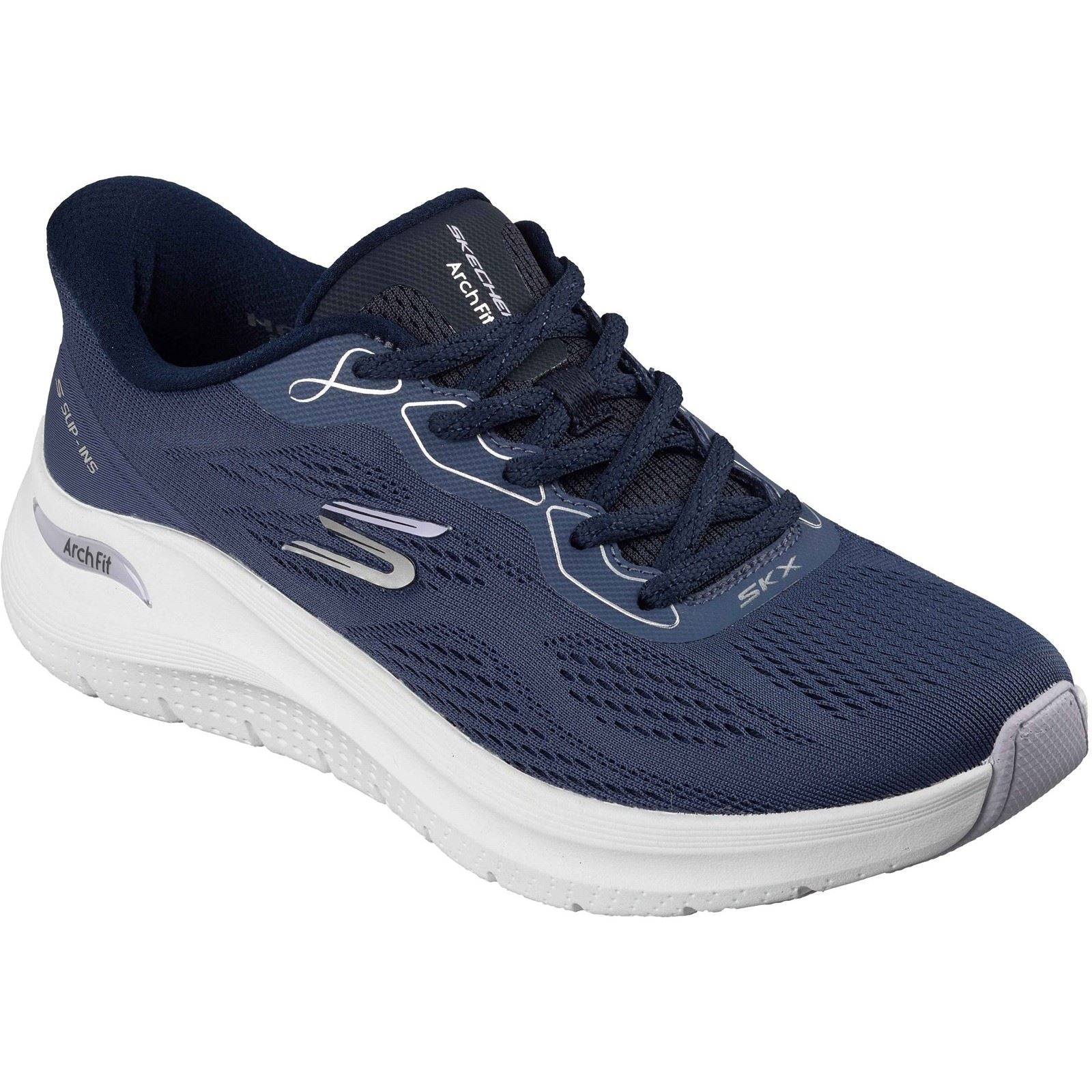 Skechers Arch Fit 2.0 Baskets Polyester Pour Femmes Marine
