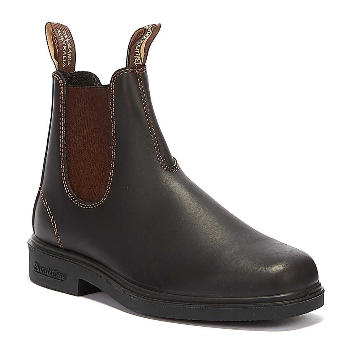 Blundstone Robe Chelsea Avec Des Bottes Marron Foncé.