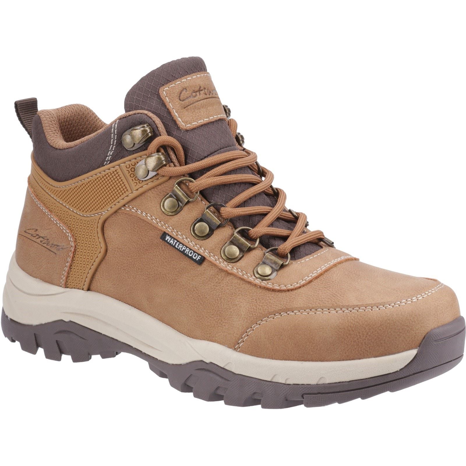Cotswold Overbury Bottes De Randonnée Pour Femmes En Polyuréthane Couleur Tan