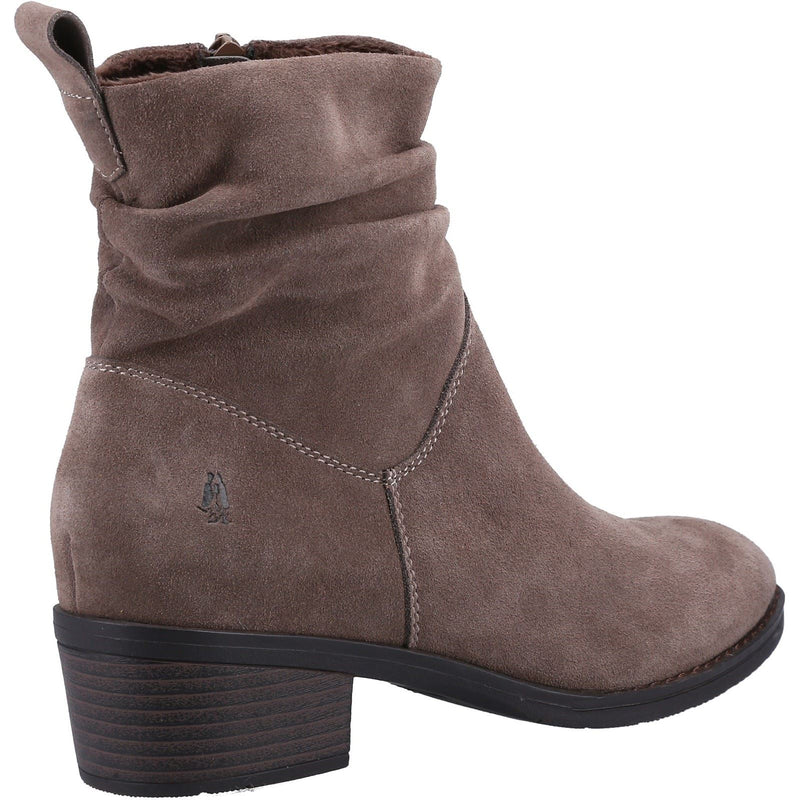 Hush Puppies Iris Bottes En Daim Pour Femmes De Couleur Taupe
