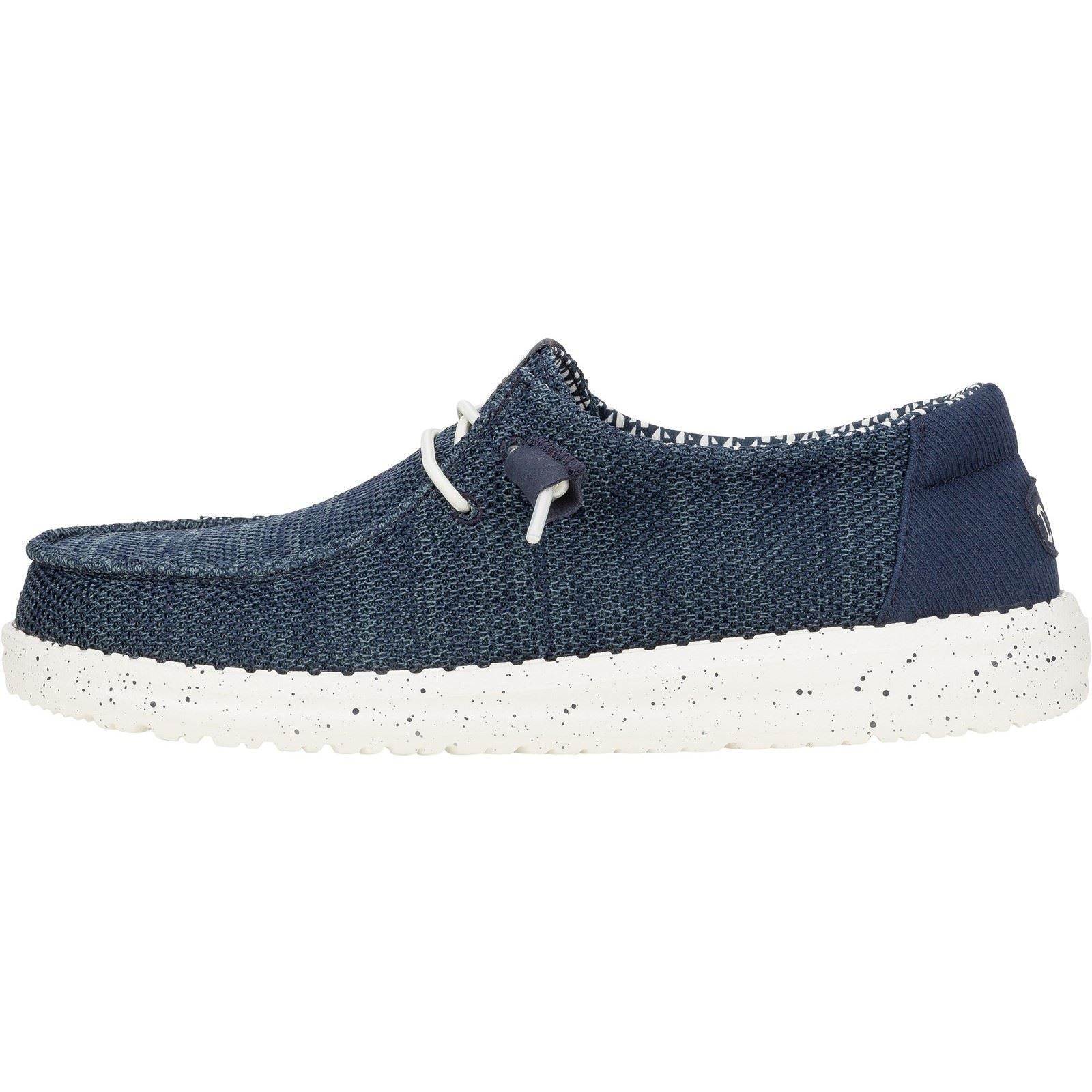 HEYDUDE Wendy Stretch Mesh Mocassins Navy En Polyester Pour Femmes