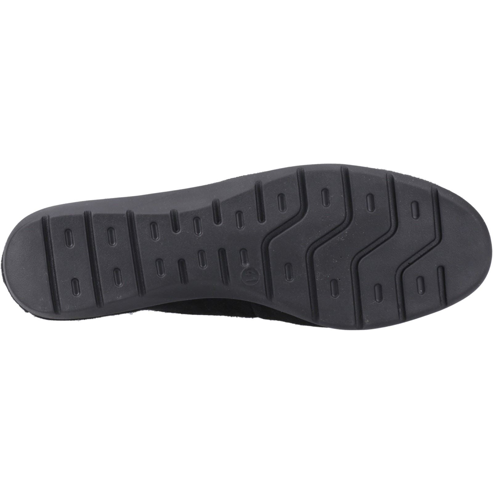 Hush Puppies Shelby Femmes Suédoises Mocassins Noirs