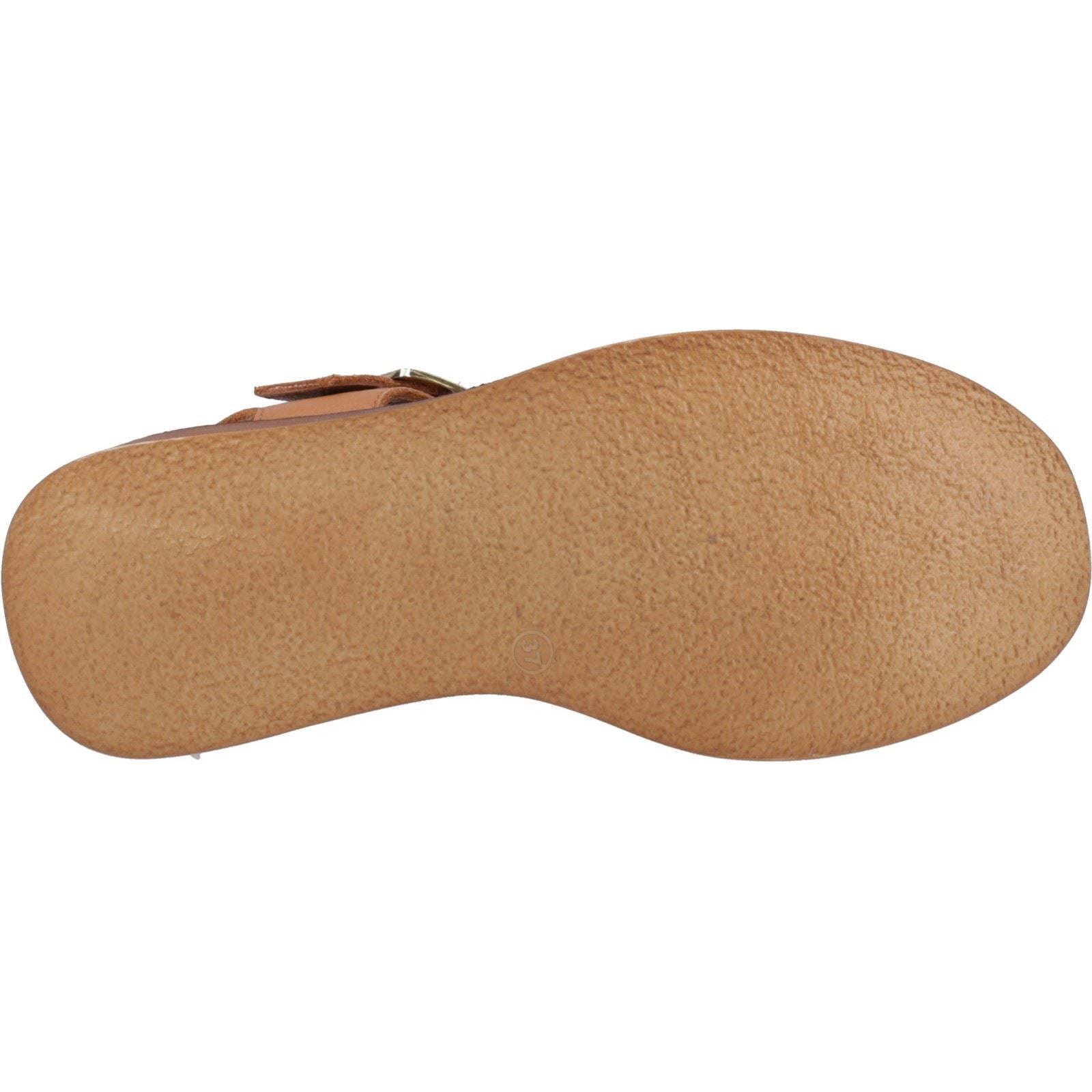 Hush Puppies Beatrix Wedge Sandales En Cuir Pour Femme Couleur Beige
