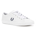 Fred Perry Baseline Baskets Blanches En Cuir Pour Hommes