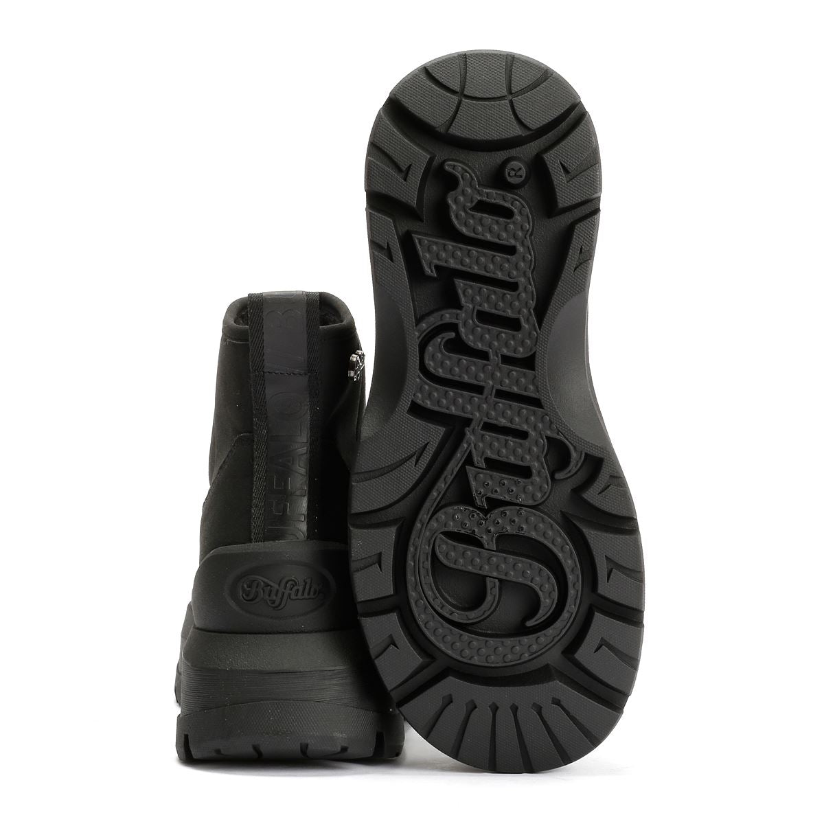 Buffalo Olympia Pull On LO Warm Bottes Noires Pour Femmes
