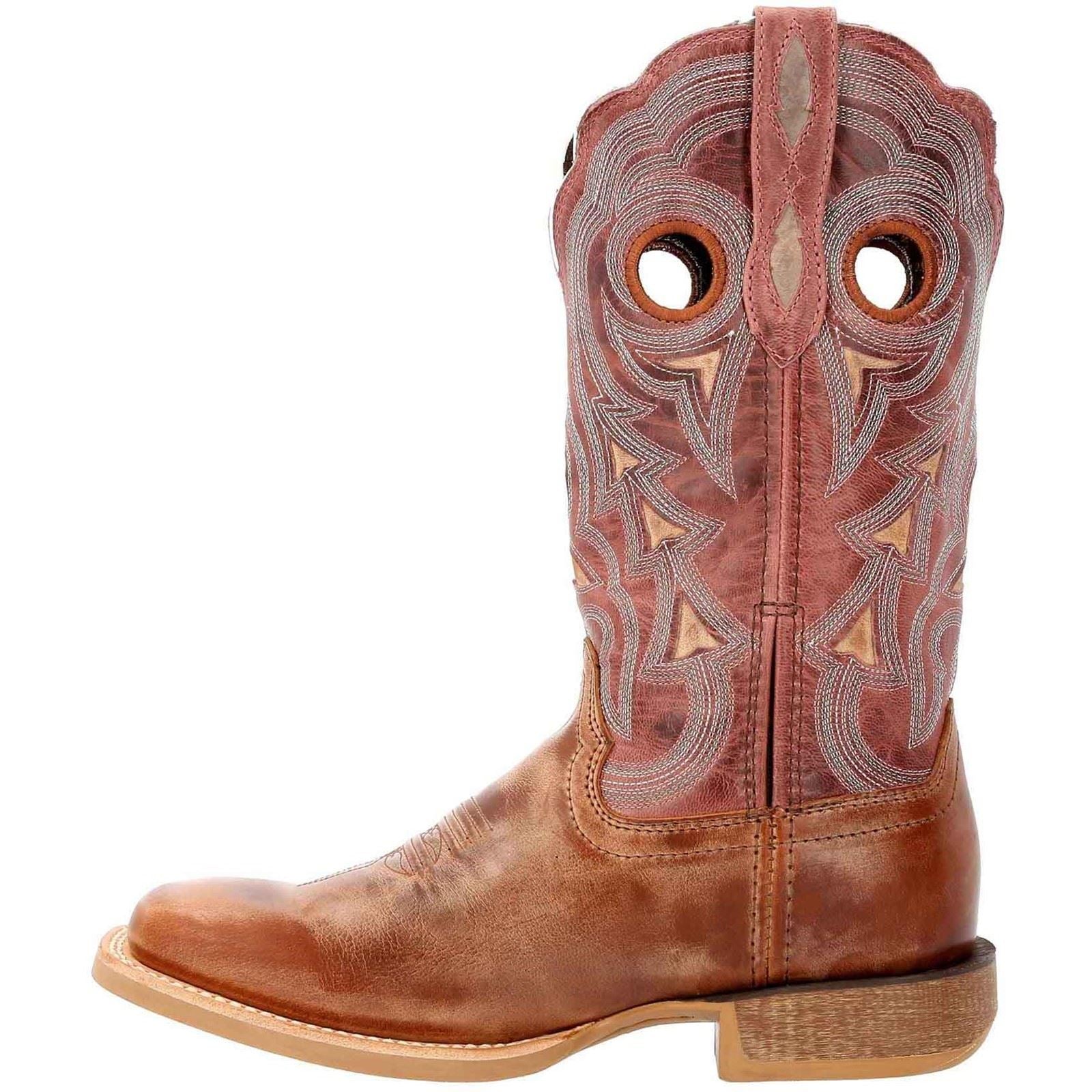 Durango Lady Rebel Pro Bottes En Cuir Pour Femme Marron Poussière/bleu Ciel