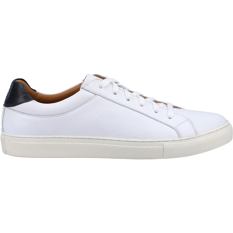 Hush Puppies Colton Baskets Blanches En Cuir Pour Hommes