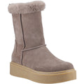 Hush Puppies Becca Mid Bottes Pour Femmes En Daim Taupe
