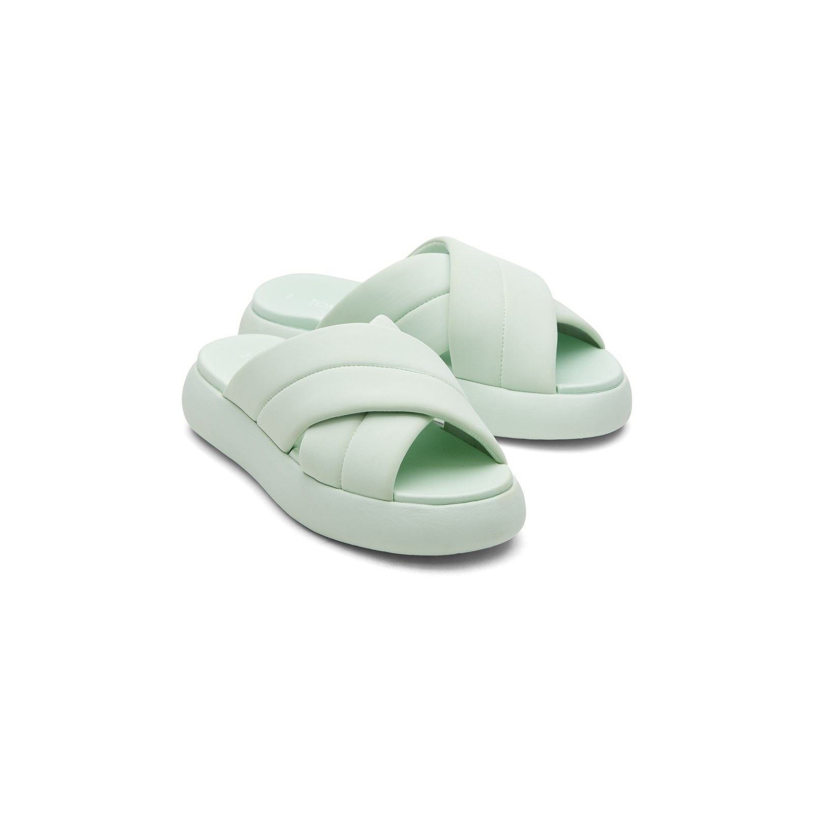 TOMS Mallow Crossover Tongs En Menthe Pour Femmes En Mélange De Polyester