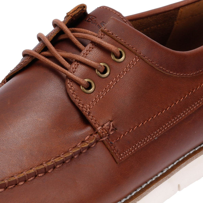 Ben Sherman Soho Chaussures Hommes En Daim Marron À Lacets