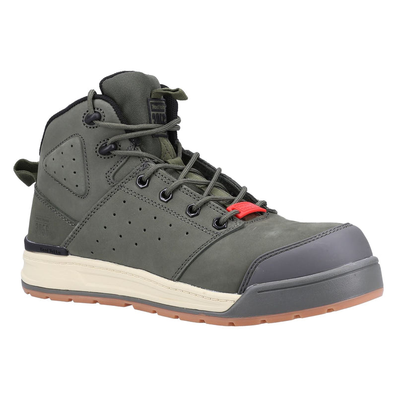 Hard Yakka Bottes De Sécurité En Cuir Olive Avec Fermeture Éclair En Dentelle Trois Mille Cinquante-Six