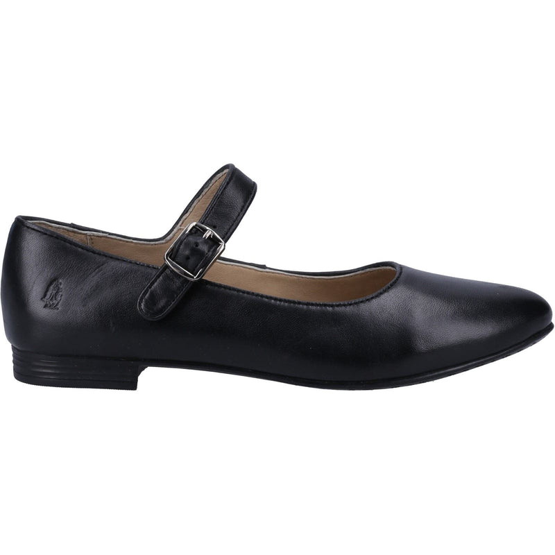 Hush Puppies Melissa Ballerines Noires Pour Femmes En Cuir Verni.