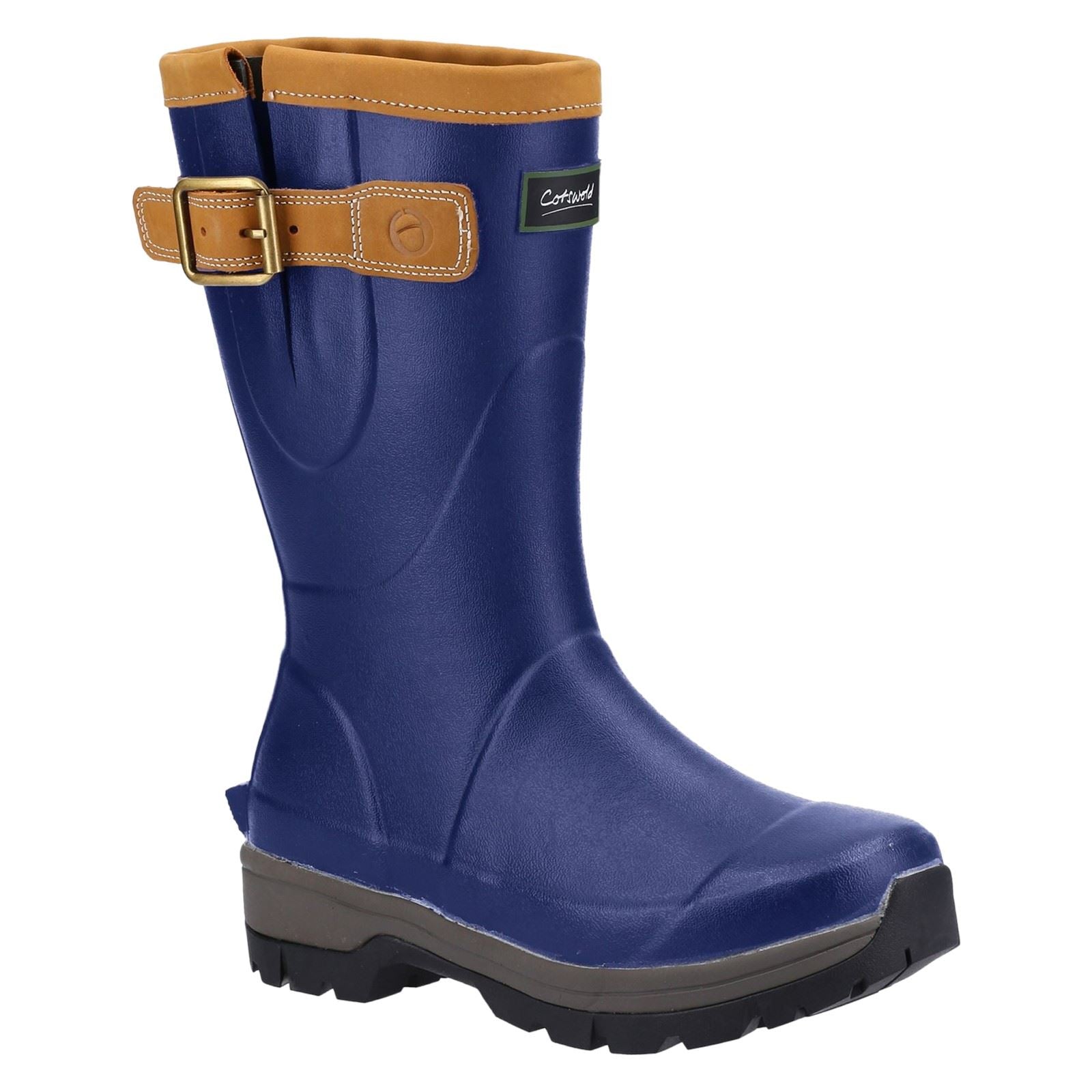 Cotswold Stratus Short Bottes De Pluie Pour Femmes En Caoutchouc Bleu Marine