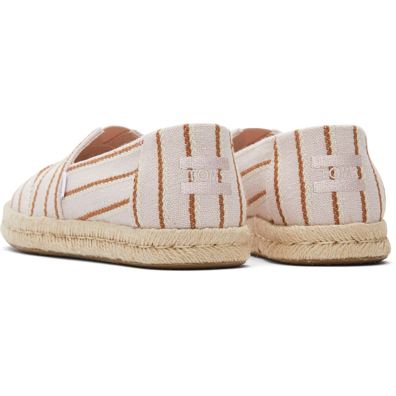 TOMS Alpargata Rope 2.0 Espadrilles En Ballet Rose Pour Femmes En Coton À Cent Pour Cent